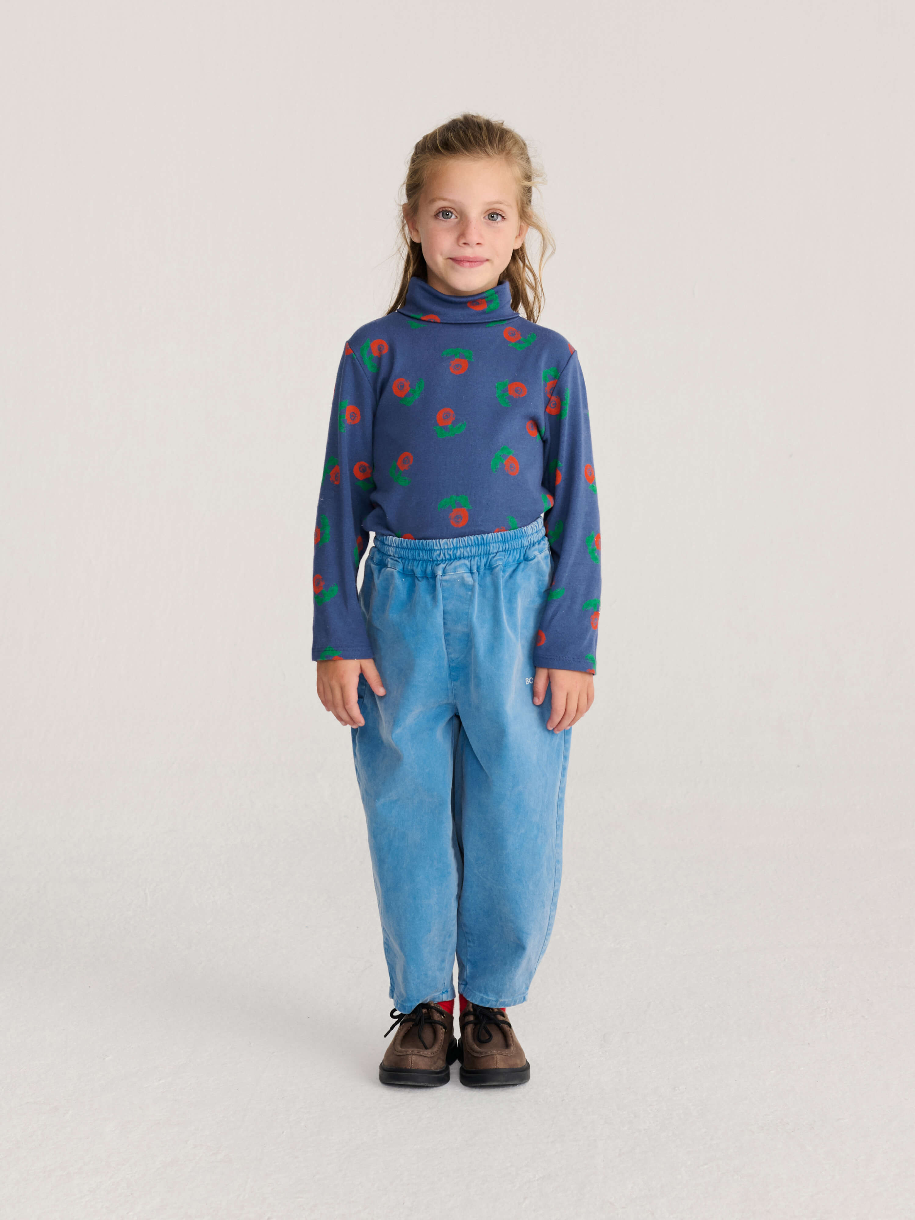 Stamp Bloom All Over Turtle Neck T-Shirt
