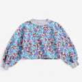 Watercolor All Over Cropped Sweatshirt