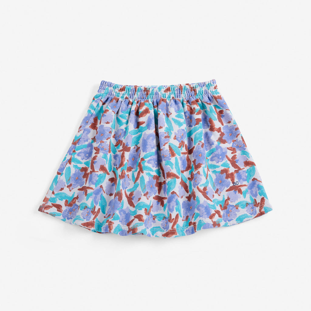 Watercolor All Over Fleece Skirt