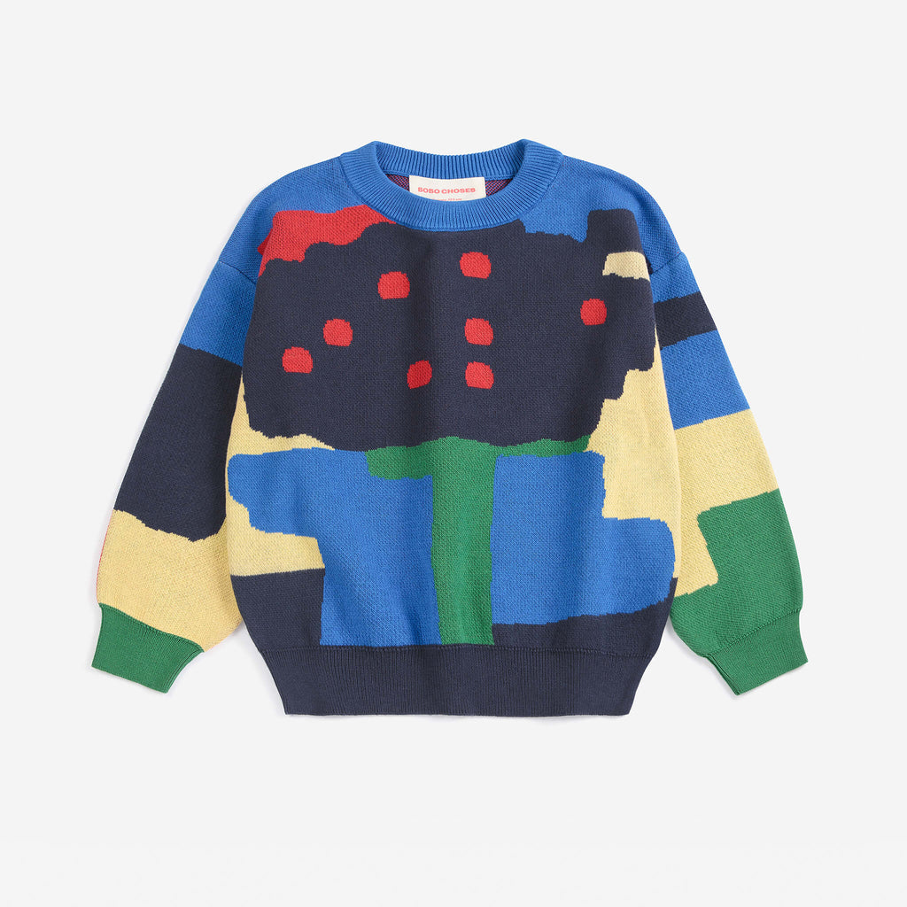 Paint Forest All Over Jacquard Jumper