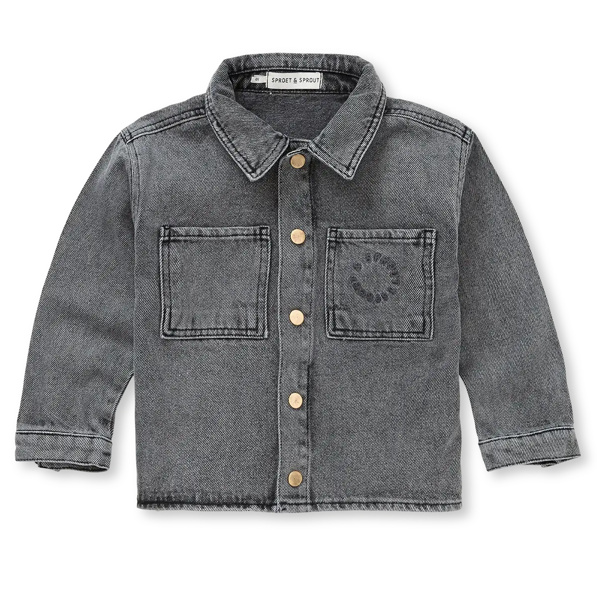 Boys Denim Shirt – washed black