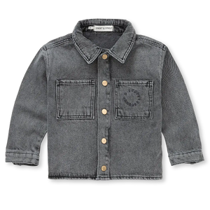Boys Denim Shirt – washed black