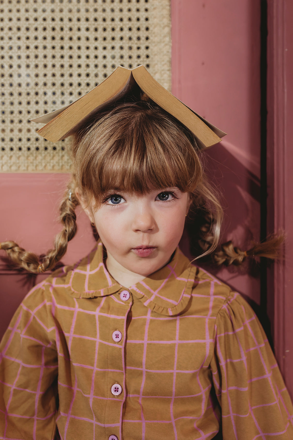 Check Blouse – light mustard
