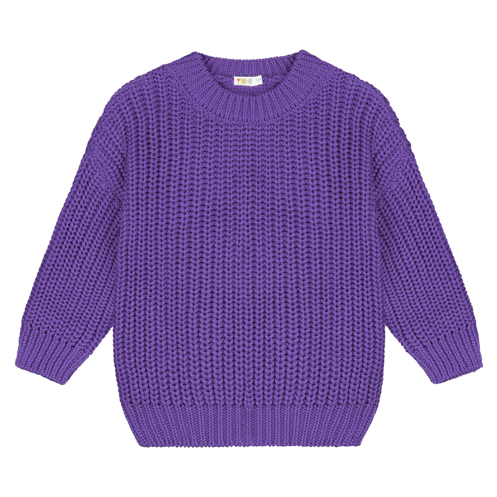 Chunky Knitted Sweater – amethyst