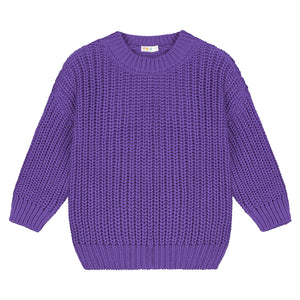 Chunky Knitted Sweater – amethyst