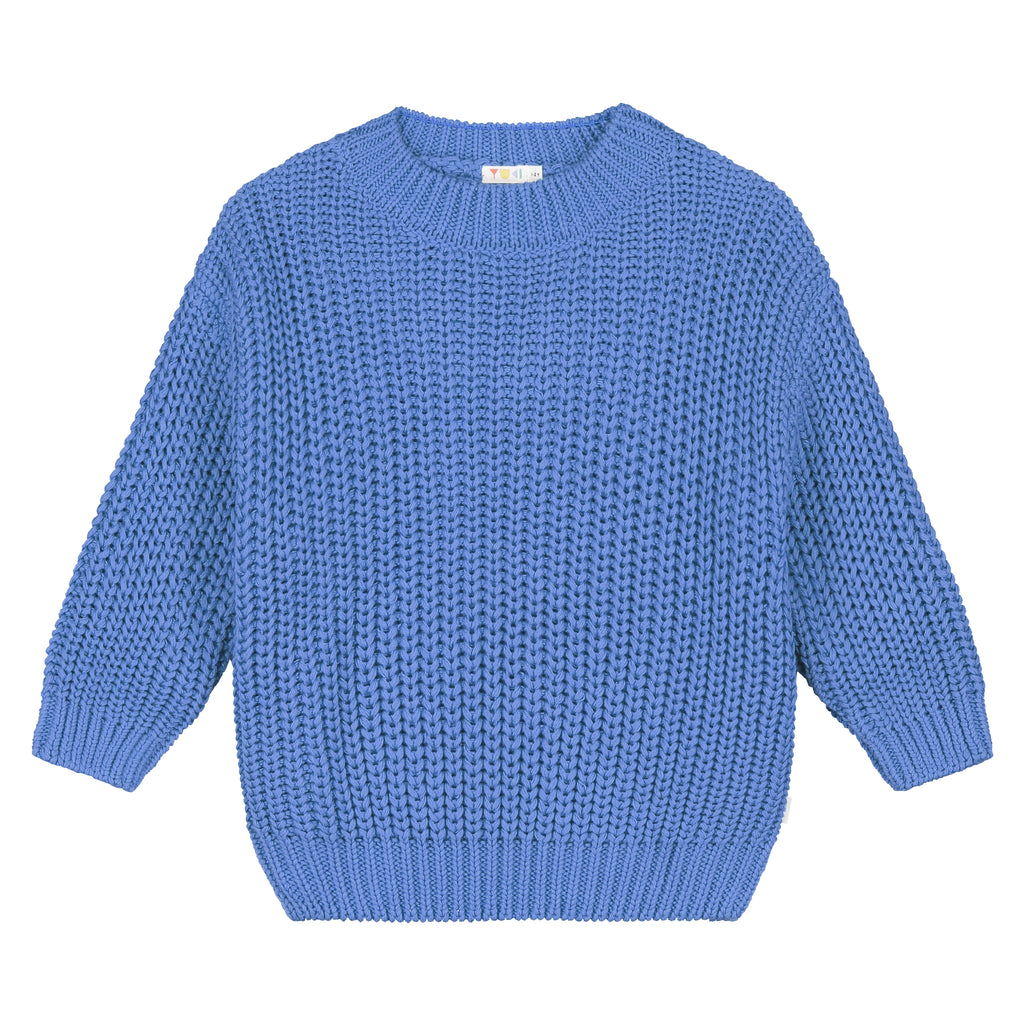Chunky Knitted Sweater – cornflower