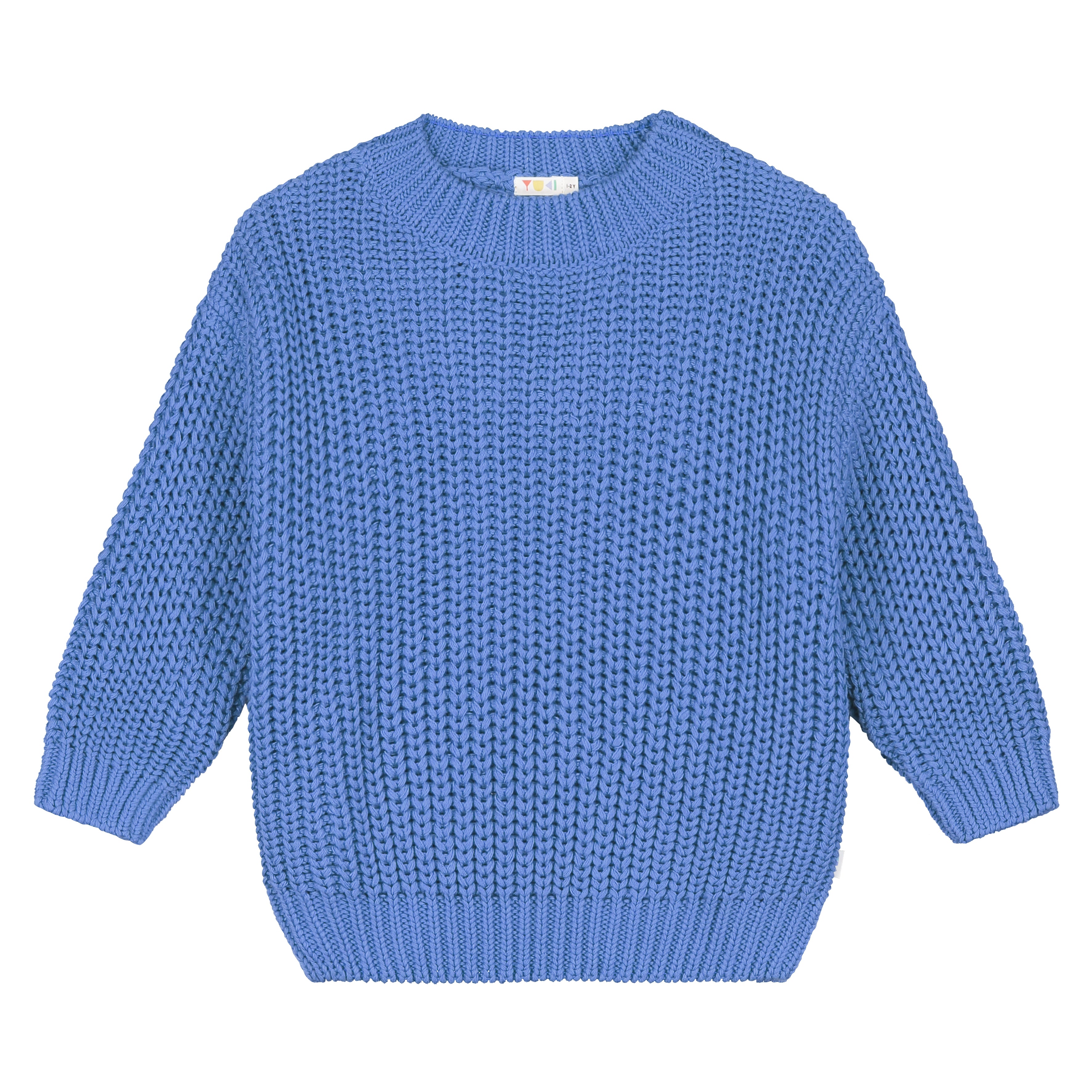 Chunky Knitted Sweater – cornflower