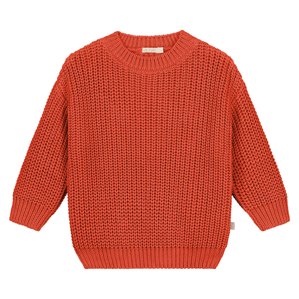 Chunky Knitted Sweater – Mandarin