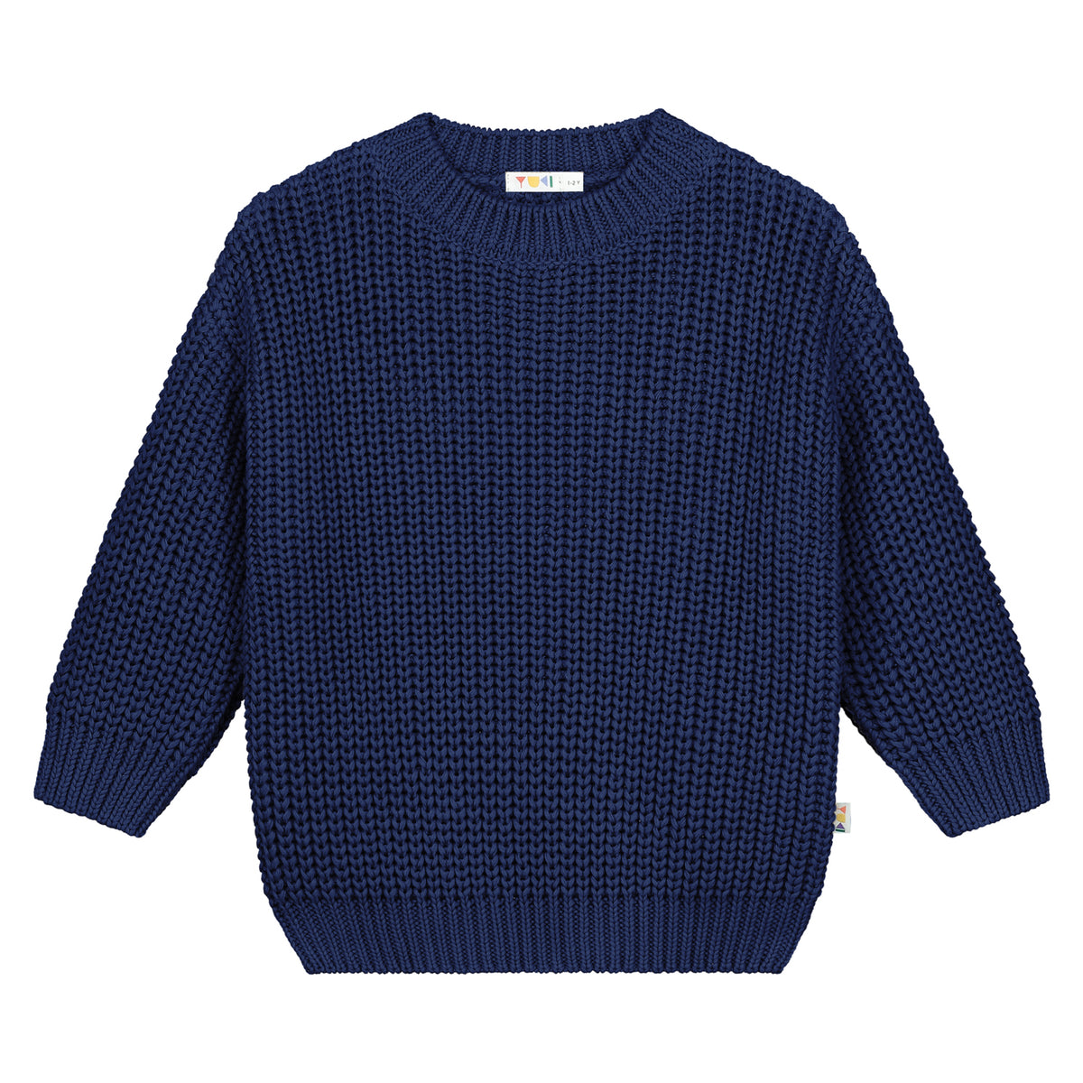 Chunky Knitted Sweater – navy