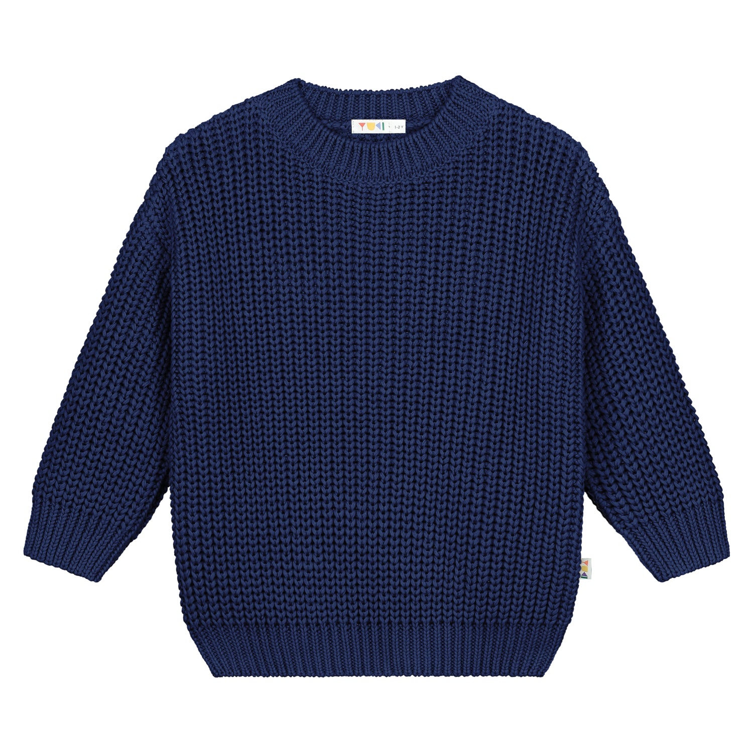 Chunky Knitted Sweater – navy