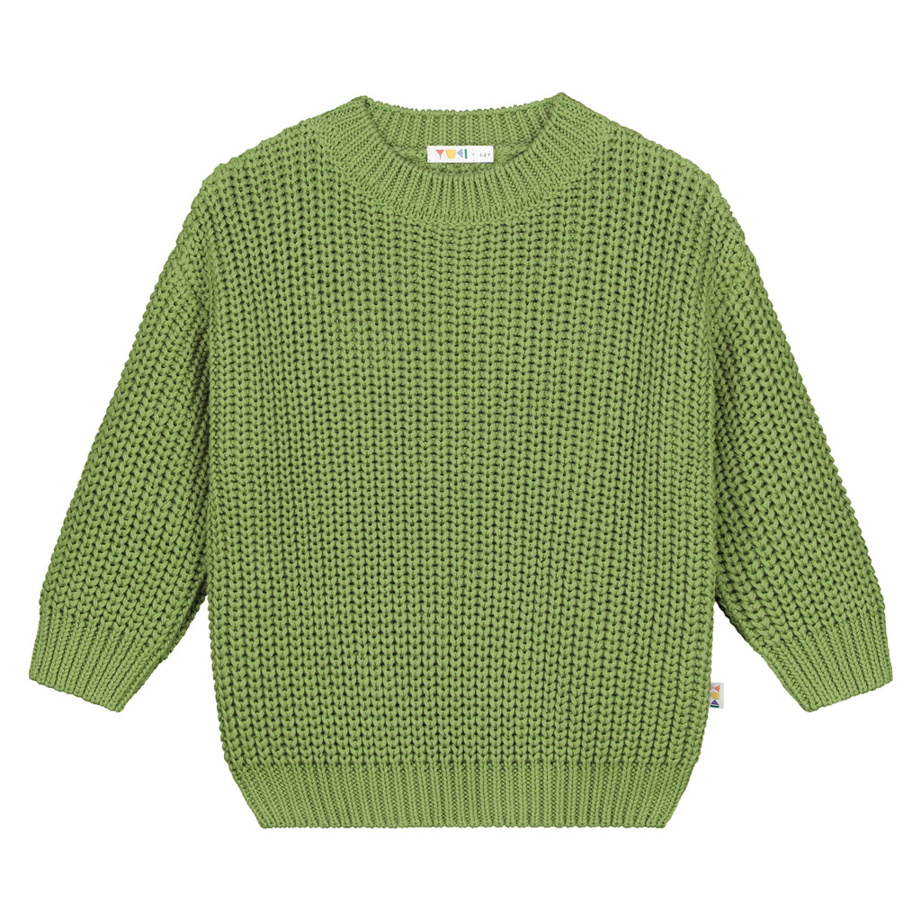 Chunky Knitted Sweater – Olive