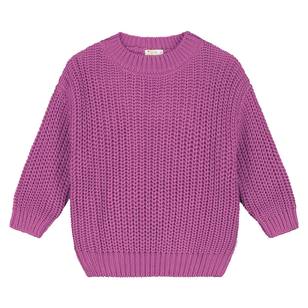 Chunky Knitted Sweater – pink panther
