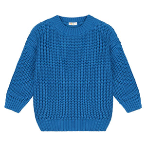 Chunky Knitted Sweater – royal blue