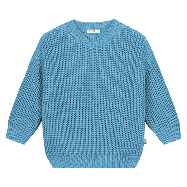 Chunky Knitted Sweater – sky