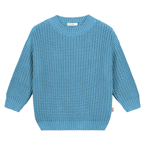 Chunky Knitted Sweater – sky