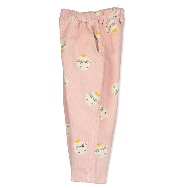 Kittens Rose Corduroy Wide Pants