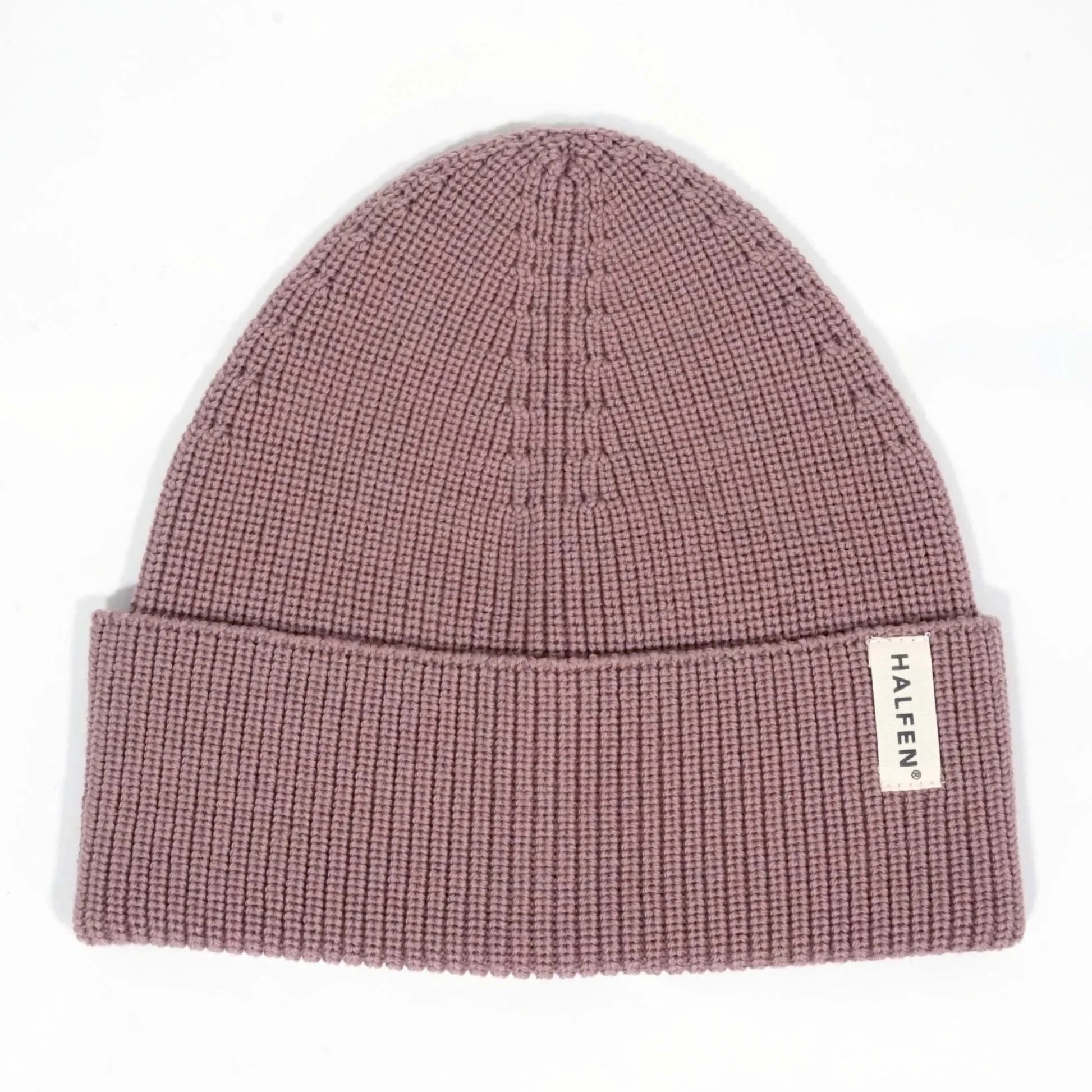 Strick Beanie Merino – mauve