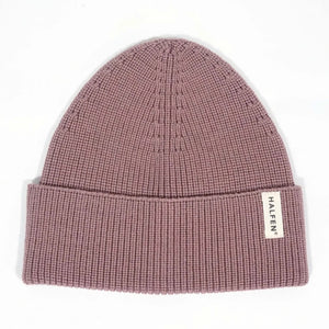 Strick Beanie Merino – mauve