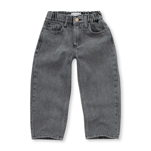 Denim Pants – washed black