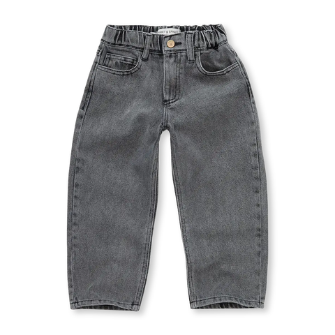 Denim Pants – washed black
