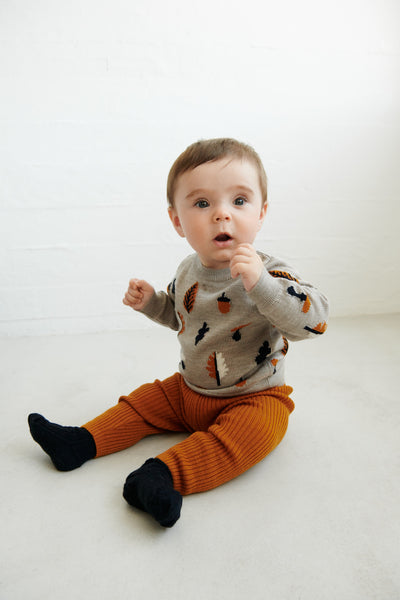 Baby Leggings – burnt amber