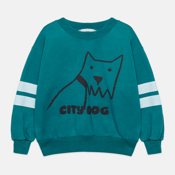 City Dog Stripes Sweatshirt – green