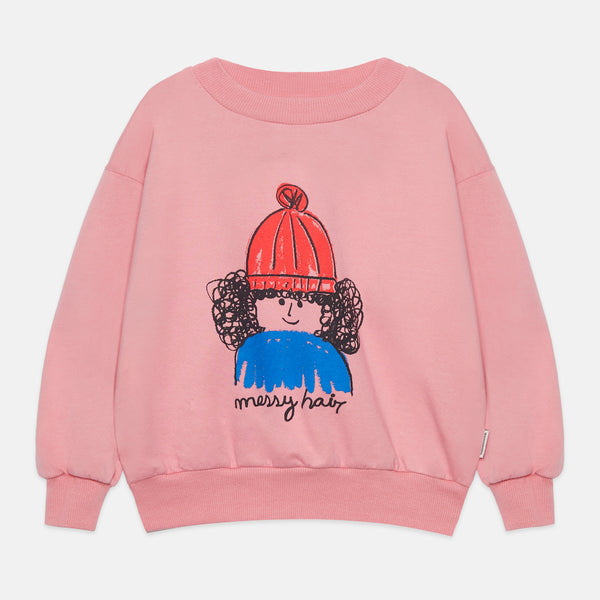 Messy Hair Sweatshirt – pink