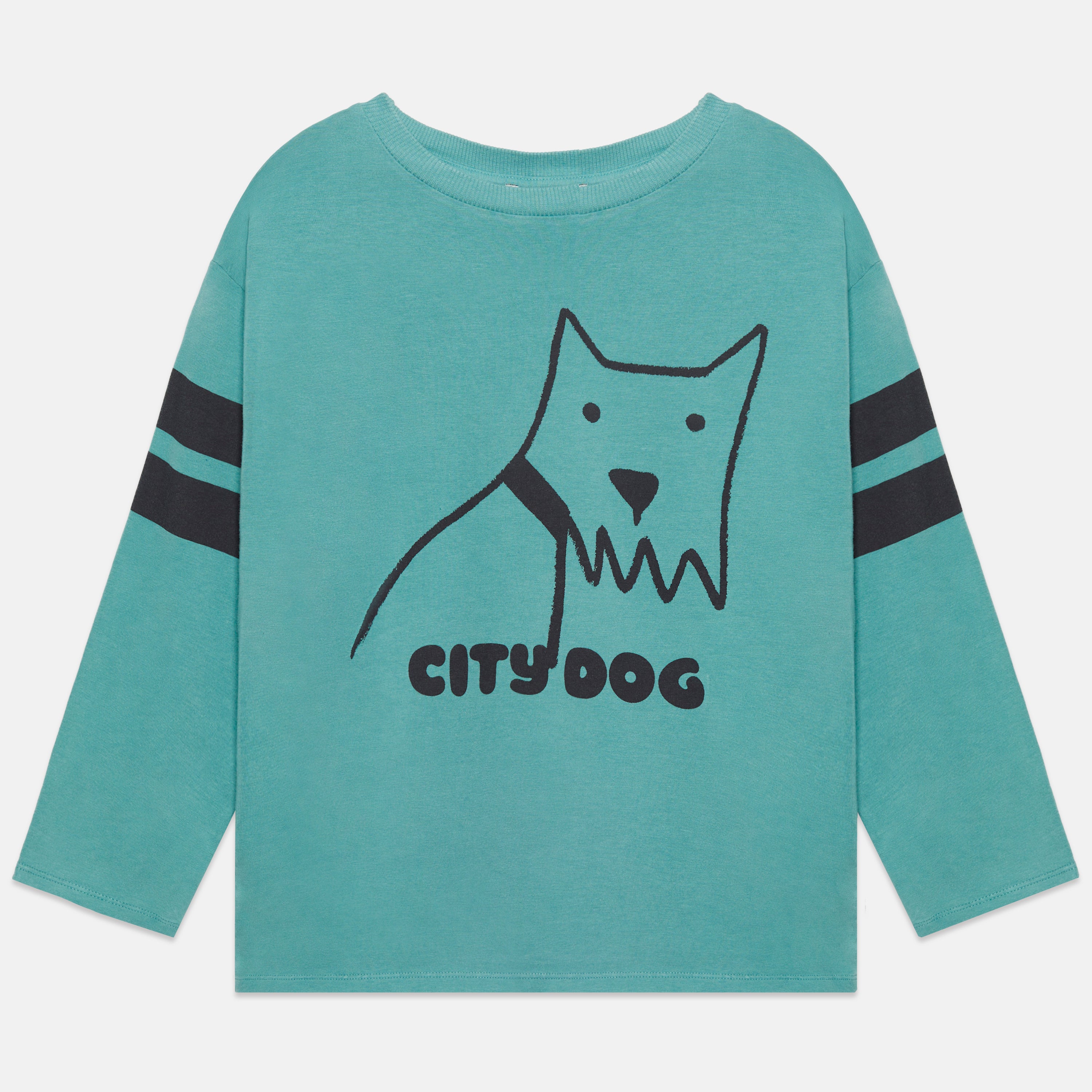 City Dog Longsleeve T-Shirt – turquoise