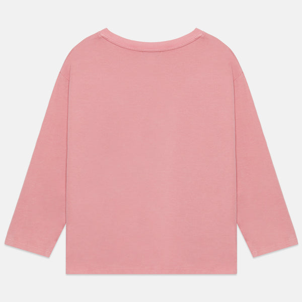 Messy Hair Longsleeve T-Shirt – pink