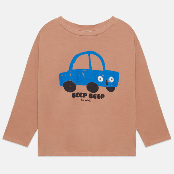 Beep Beep Longsleeve T-Shirt – camel