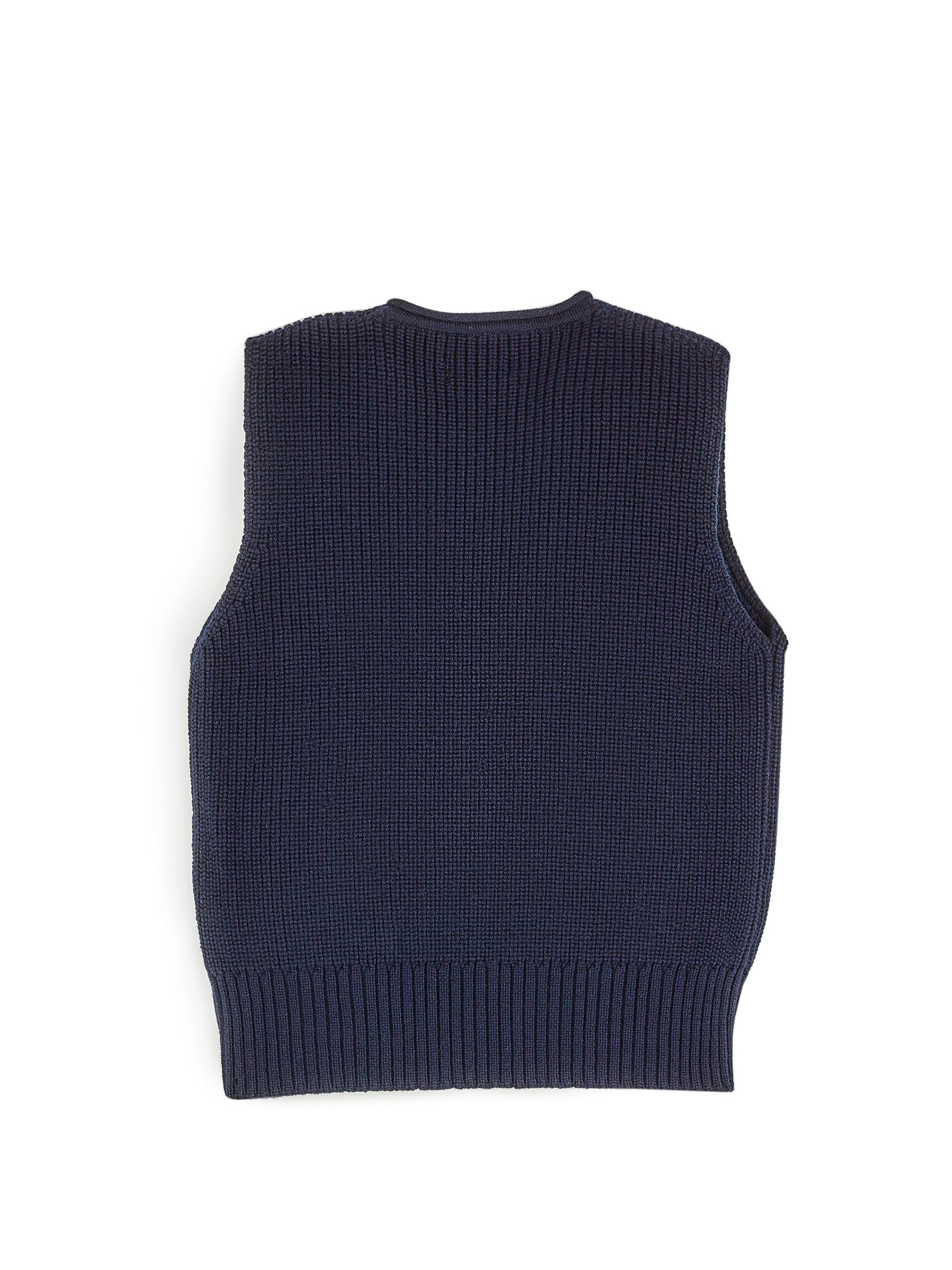 Pullunder Grobstrick – marine