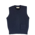 Pullunder Grobstrick – marine