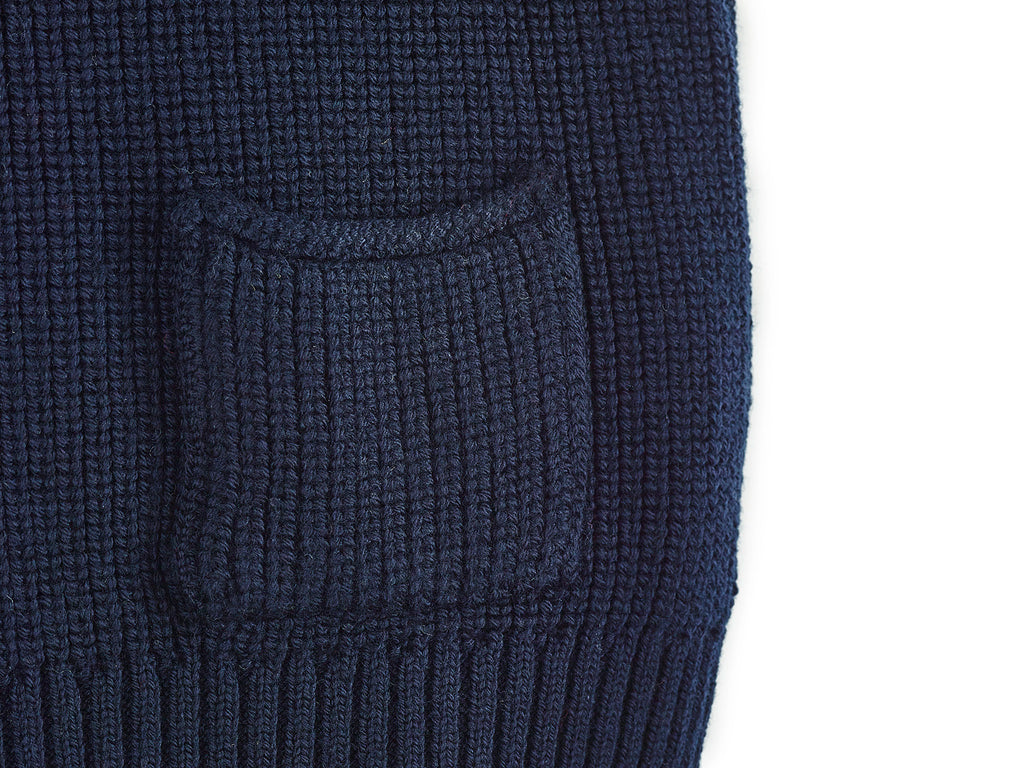 Pullunder Grobstrick – marine
