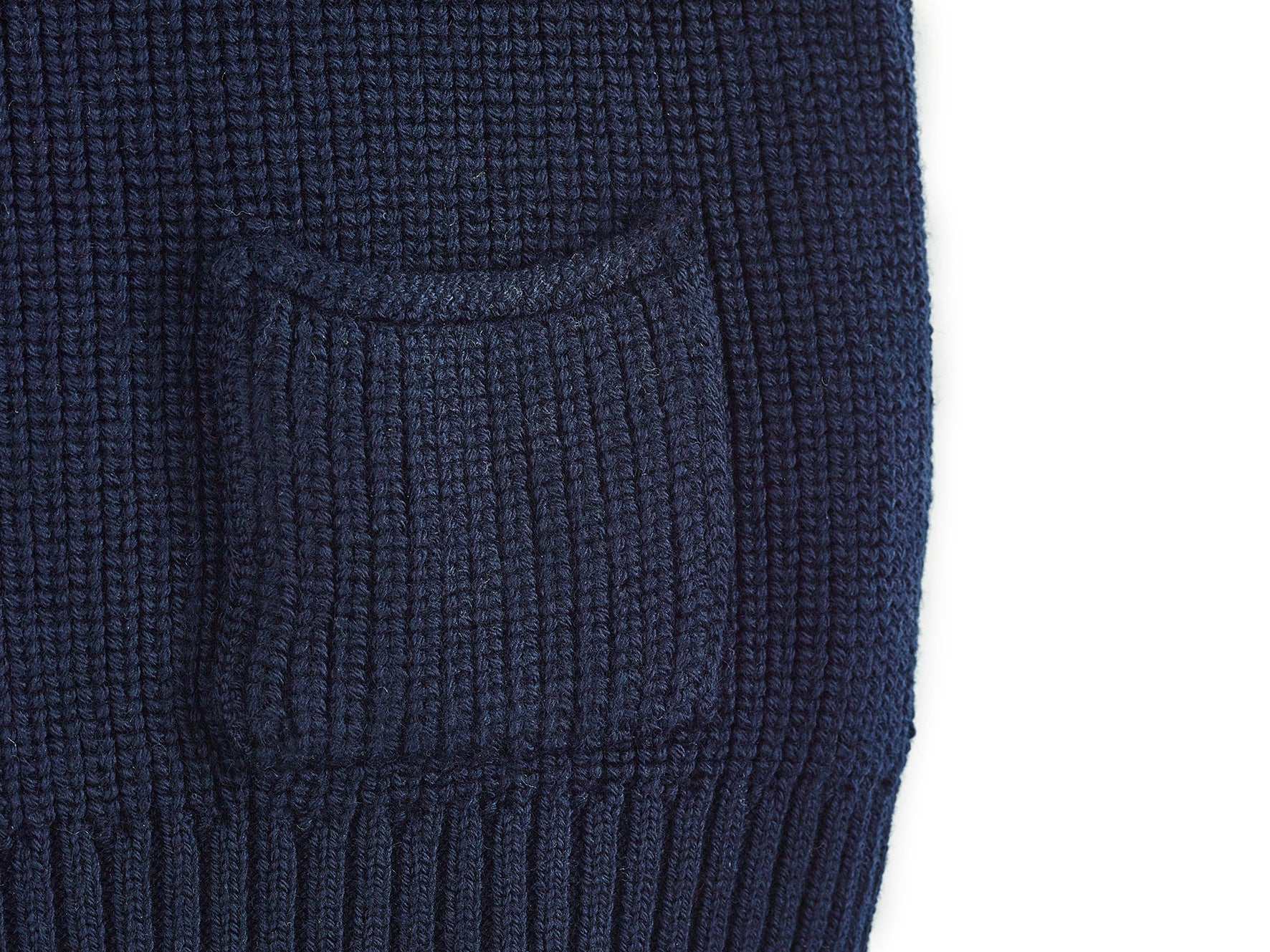 Pullunder Grobstrick – marine