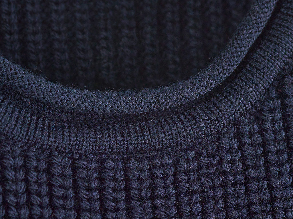 Pullunder Grobstrick – marine