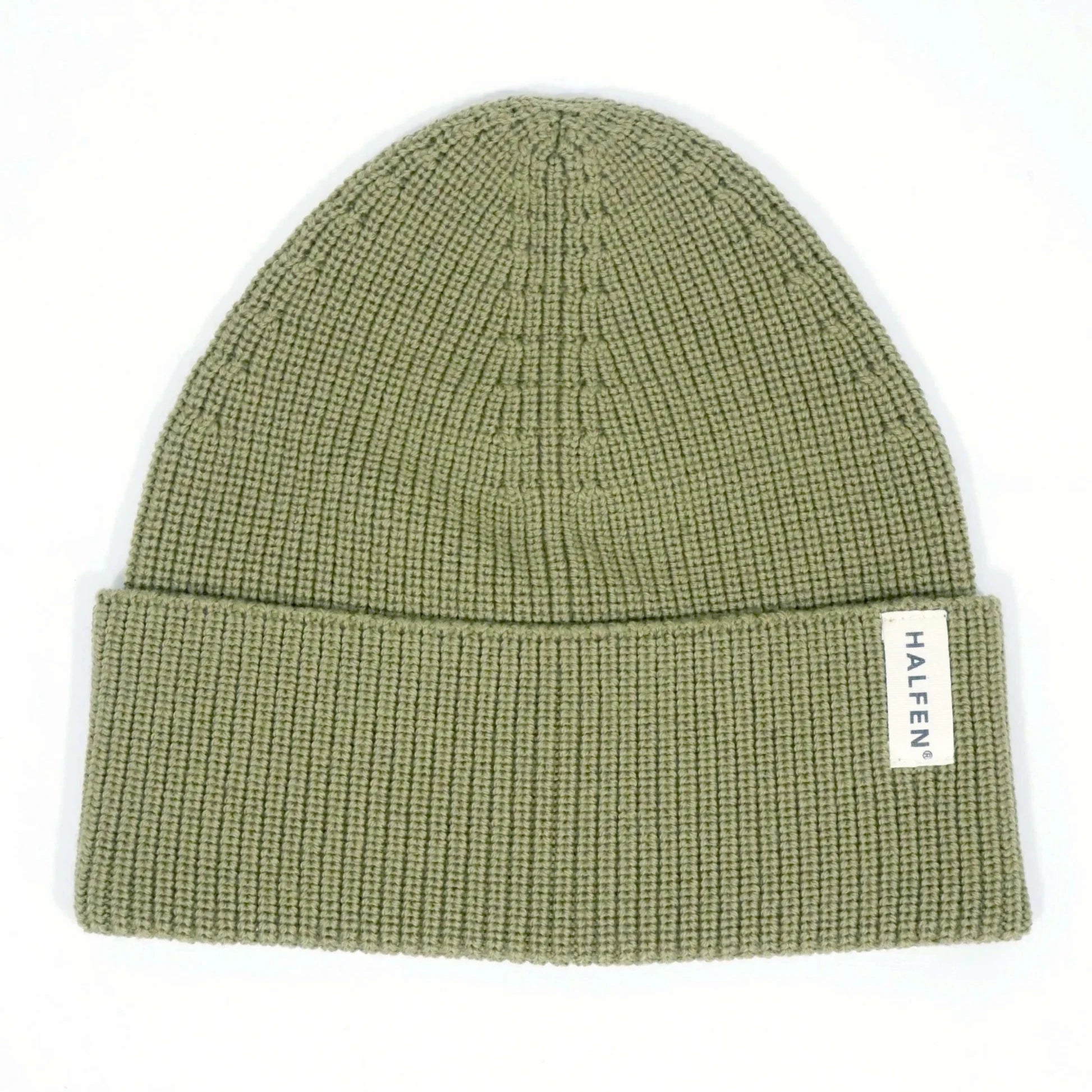 Strick Beanie Merino – forest