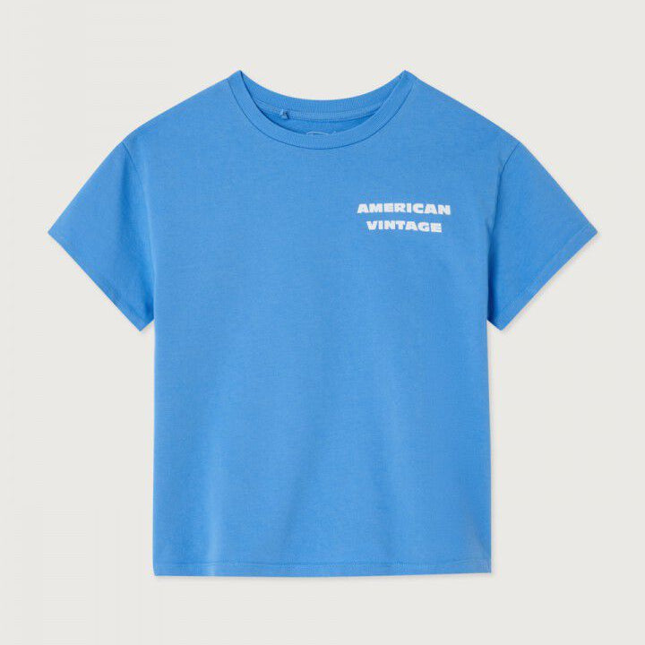 T-Shirt Fizvalley – celeste vintage