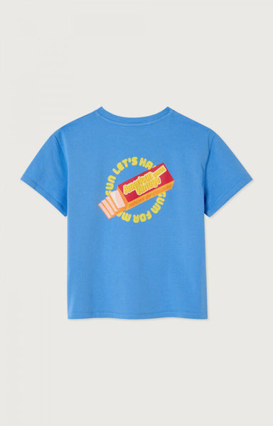T-Shirt Fizvalley – celeste vintage