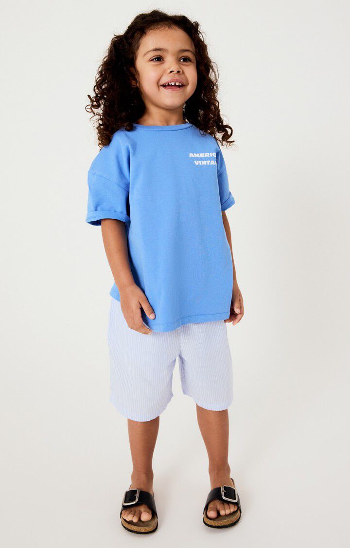 T-Shirt Fizvalley – celeste vintage
