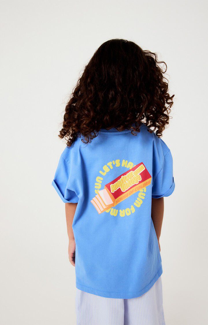 T-Shirt Fizvalley – celeste vintage