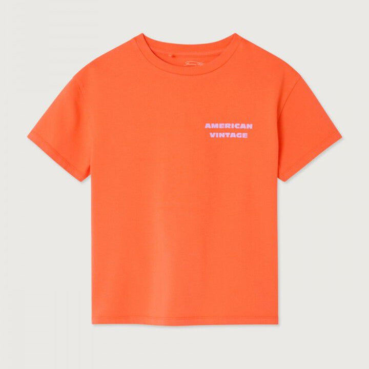 T-Shirt Fizvalley – mandarine vintage