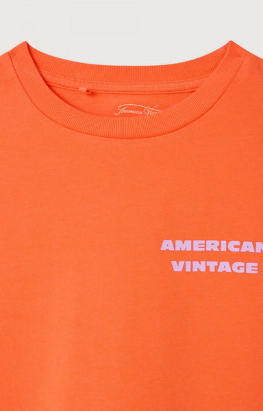 T-Shirt Fizvalley – mandarine vintage