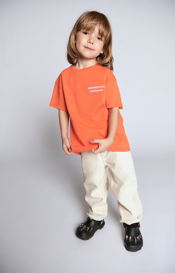 T-Shirt Fizvalley – mandarine vintage