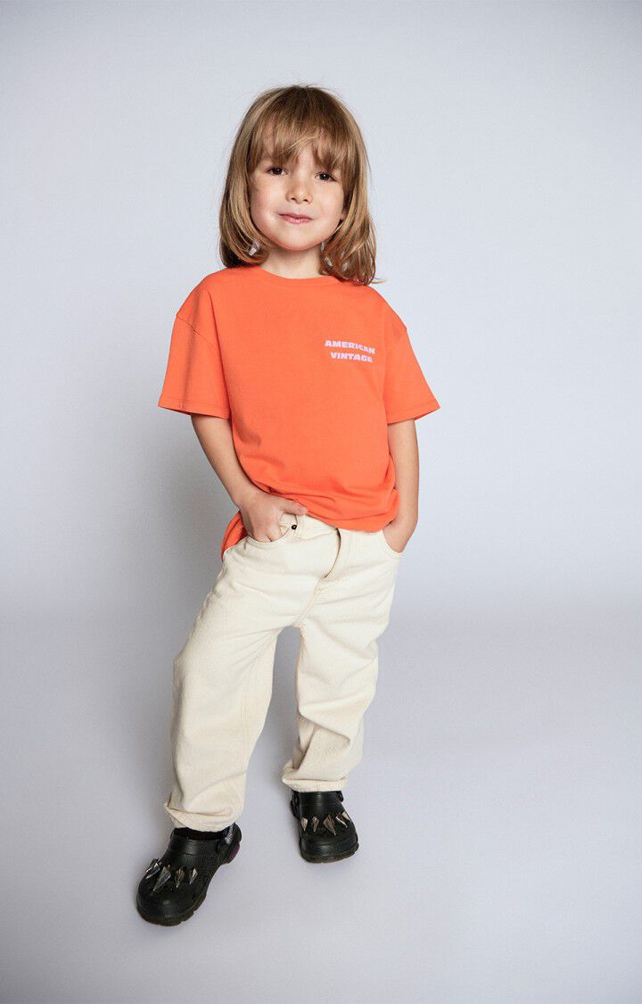 T-Shirt Fizvalley – mandarine vintage