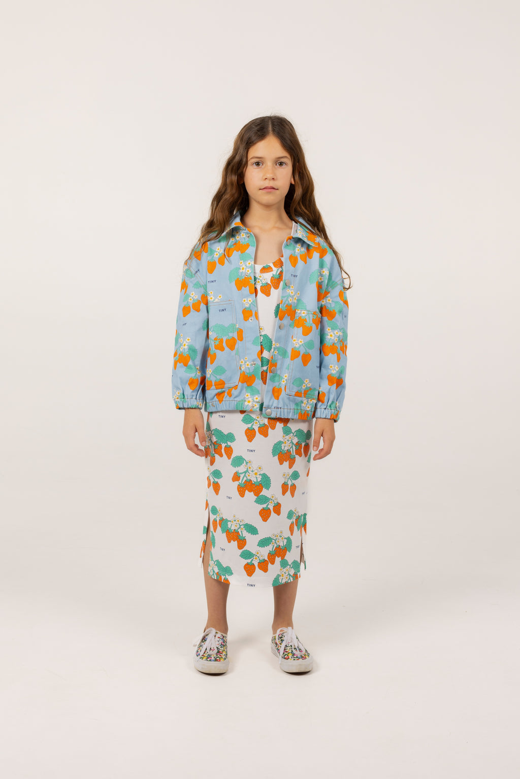 Strawberries Jacket – denim blue