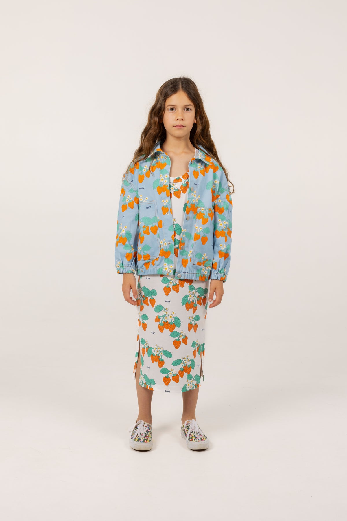 Strawberries Jacket – denim blue
