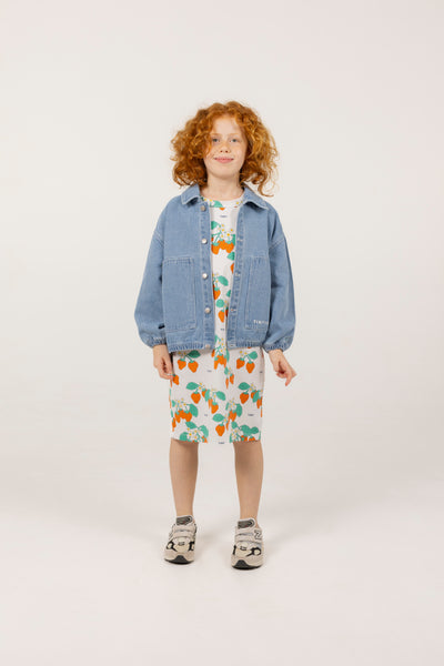 Graphic Denim Jacket – light blue denim