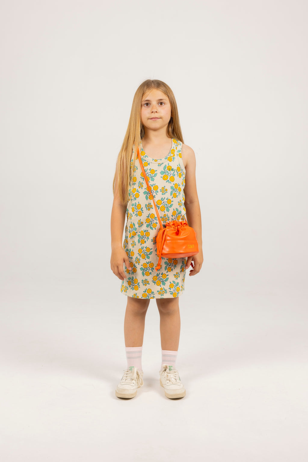 Flowers Rib Dress – dark vanilla