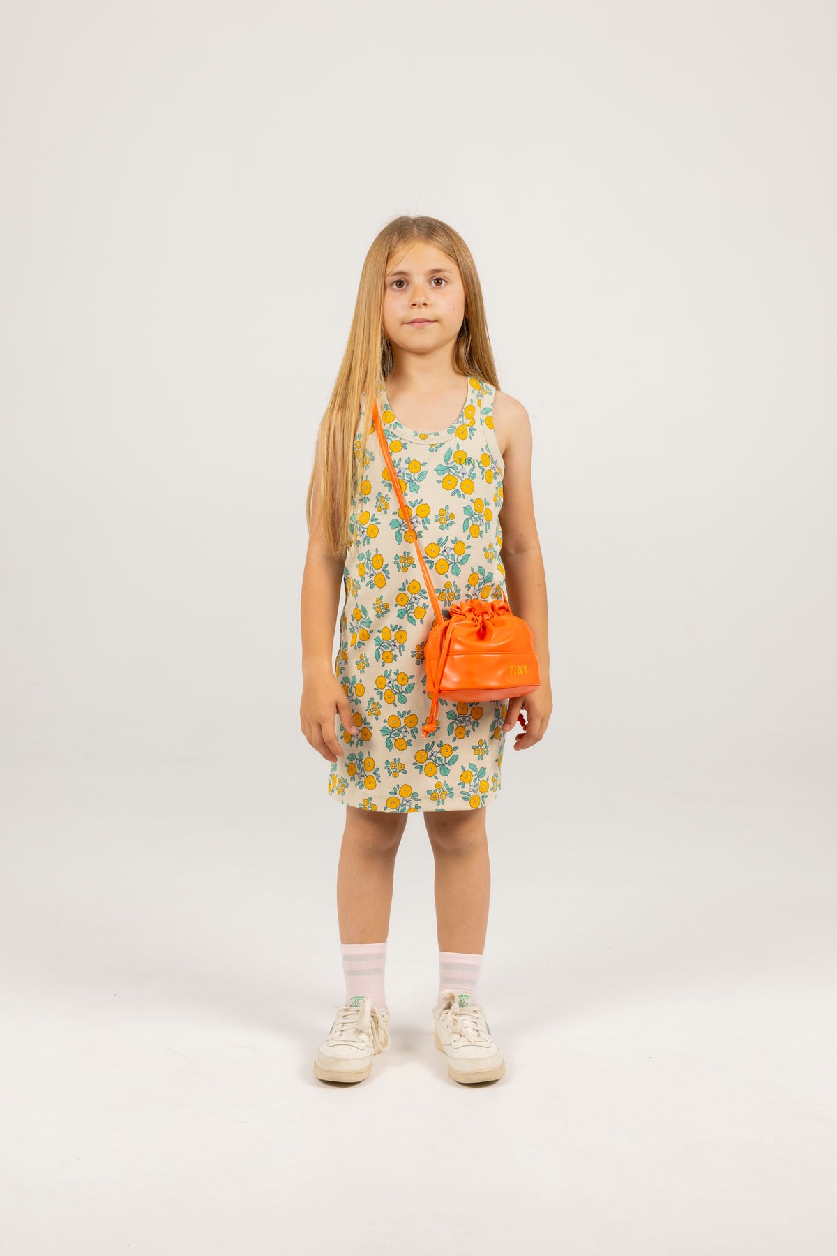 Flowers Rib Dress – dark vanilla