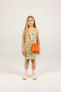 Flowers Rib Dress – dark vanilla